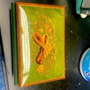 Alice Sturzinger wooden music, jewelry box